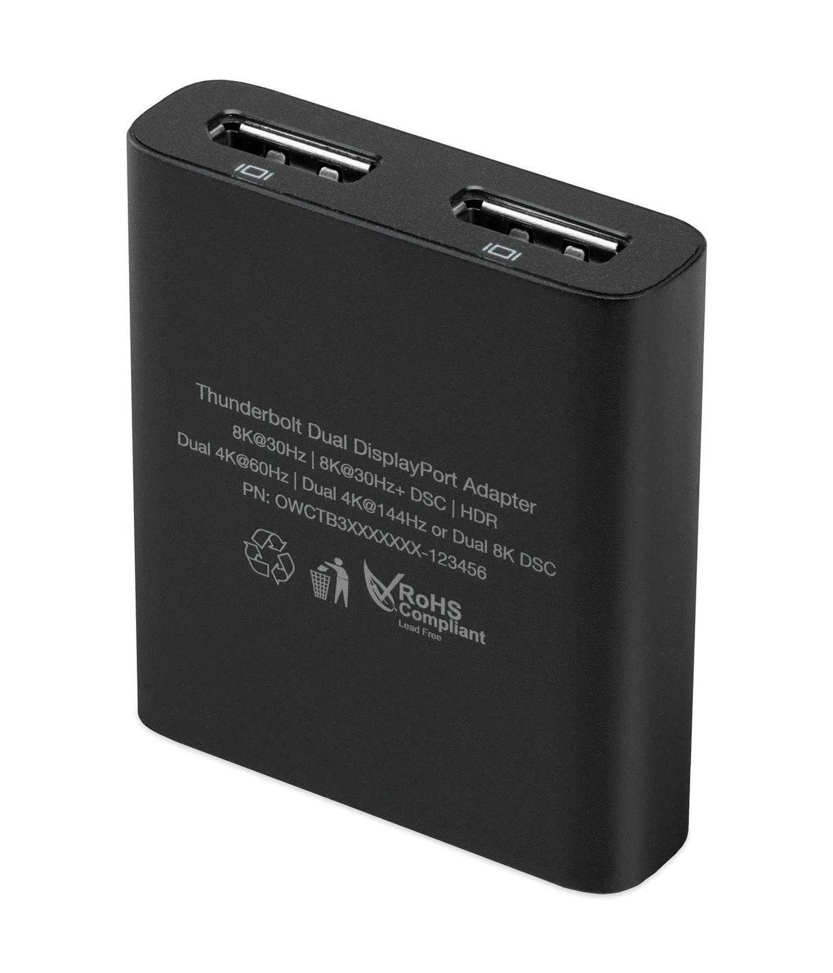 OWC Adaptador Thunderbolt 3 a Puerto de Pantalla Doble de Alto Rendimiento 4K/5K/8K