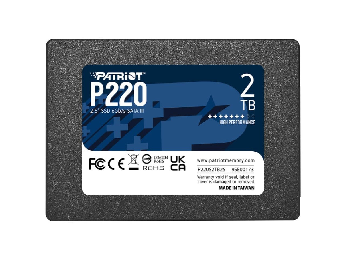 Patriot P220 SSD 2TB SATA III Disco Sólido Interno 2.5"