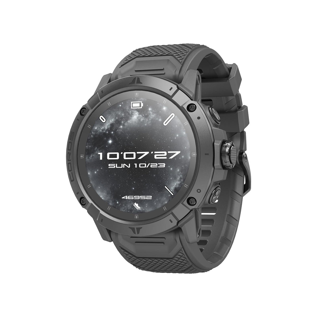 COROS VERTIX 2S Reloj GPS de Aventura, 40 días de autonomía, Navegación GPS con Mapas Globales sin conexión, Planificador de rutas, Pulsómetro, Escalada, Esquí, Carrera, Ciclismo -Negro Espacial