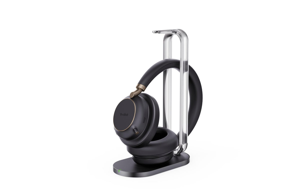 Yealink Auriculares BH 76 Plus con Soporte de Carga UC Black USB-C/A