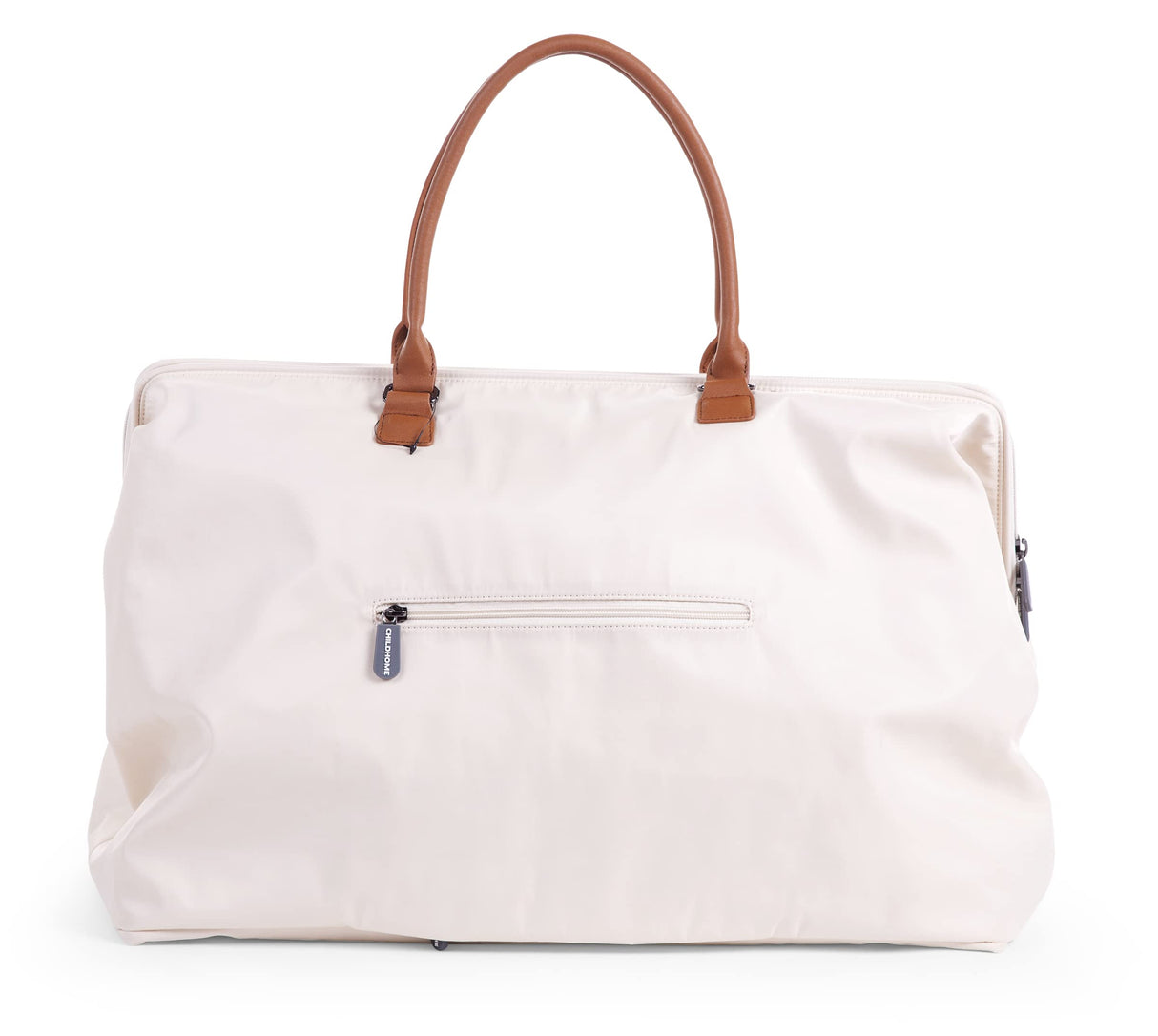 CHILDHOME, Mommy Bag, bolso cambiador, maternidad, bolso de viaje, gran capacidad, cambiador, correa ajustable para el hombro, compartimentado, bolsillo termico, pasaje para la maleta, Crudo y negro