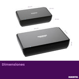 Marmitek Transmisor de Audio para Altavoces Speaker Anywhere 650 - Transmisión Digital sin Latencia - Conexión Inalámbrica de Altavoces Envolventes Inalámbrica