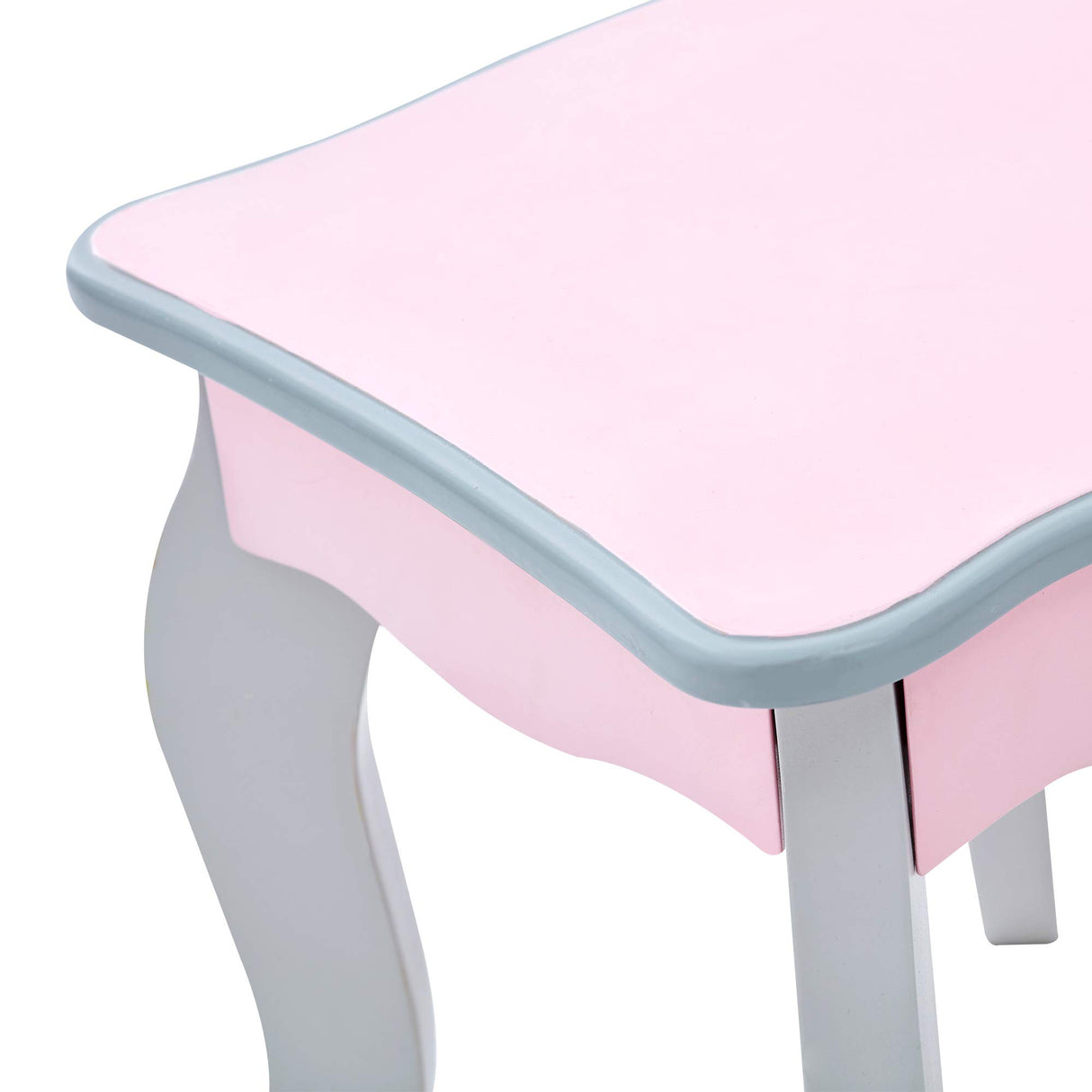 Fantasy Fields Teamson Kids 'Rapunzel' Tocador Rosa de Madera con Espejo y Taburete TD-12851A