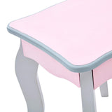 Fantasy Fields Teamson Kids 'Rapunzel' Tocador Rosa de Madera con Espejo y Taburete TD-12851A