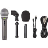 Samson Q2U Micro Dynamique - Paquete de grabación y podcasting de micrófono USB