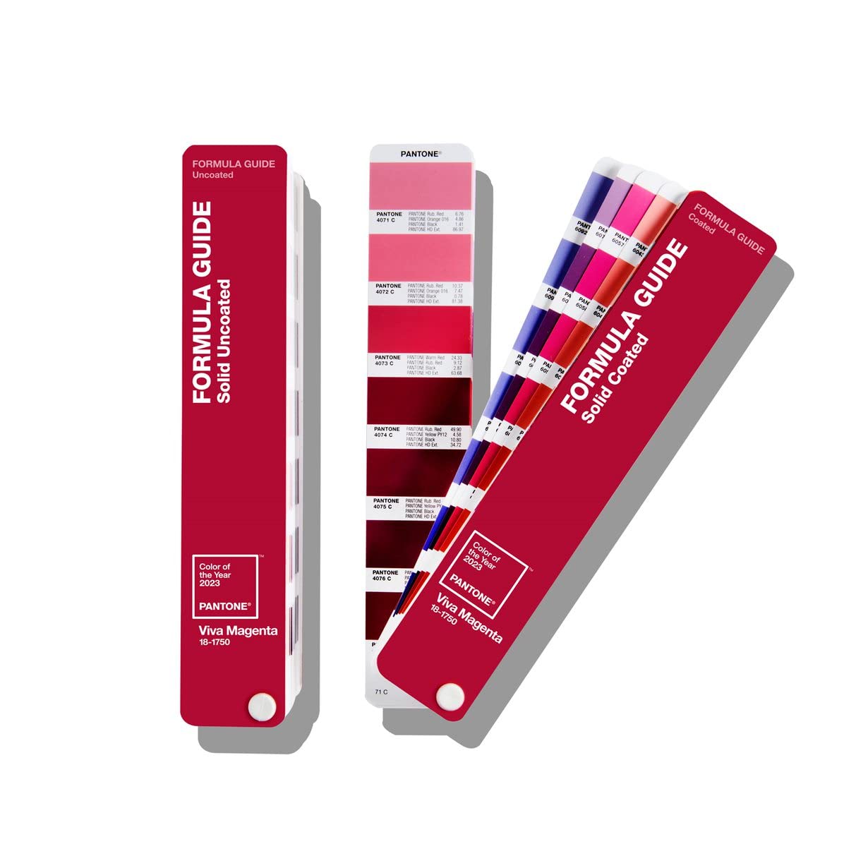 Pantone Guía GP1601B de la edición 2022 (Color of the year 2022) con revestimiento y sin revestimiento, multicolor