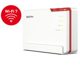 AVM FRITZ!Box 5690 Pro International - Router, WiFi 7, TriBanda con hasta 18,5 Gbps, Mesh, WAN 2,5Gb, 4 x LAN Gigabit, 1 x USB 3.1, Base DECT, Servidor Multimedia, Interfaz en Español