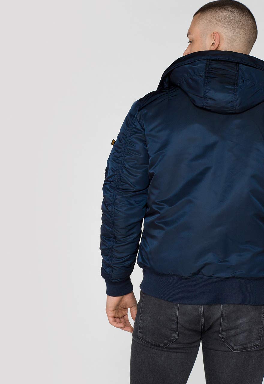 Alpha MA-1 Hooded Chaqueta, Rep.Blue, M para Hombre