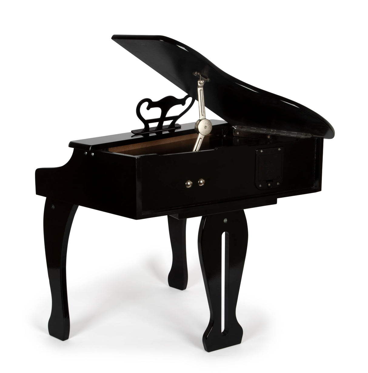 small foot Cola Infantil, Piano electrónico de Madera con Taburete, niños a Partir de 3 años, 12622, Color Black