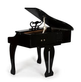 small foot Cola Infantil, Piano electrónico de Madera con Taburete, niños a Partir de 3 años, 12622, Color Black