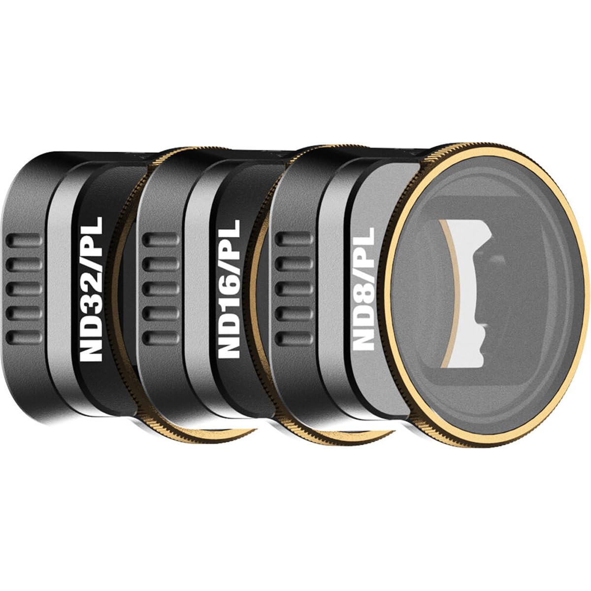 PolarPro - dji Mini 3 Pro - Vivid - ND8/PL + ND16/PL + ND32/PL (3-Pack) - Ultra-Lightweight Aluminum - Precisely Engineered - Horizontal and Vertical Shooting Modes - Color Neutrality