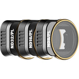 PolarPro - dji Mini 3 Pro - Vivid - ND8/PL + ND16/PL + ND32/PL (3-Pack) - Ultra-Lightweight Aluminum - Precisely Engineered - Horizontal and Vertical Shooting Modes - Color Neutrality