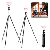 Manfrotto 290XTRA Trípode Cámara Aluminio con Rótula 496, 3 Secciones, 4 Ángulos, Cierres Rápidos, Placa Arca-Swiss, 10 kg, Bolsa, para DSLR, Cámaras sin Espejo y Compactas