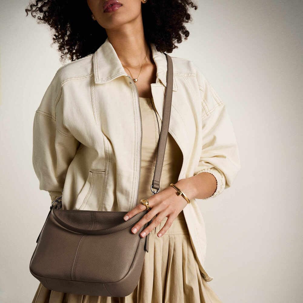 FOSSIL Jolie, Bolso Bandolera Mujeres, Chocolate Oscuro, 27.94L cm x7.62Wcm x20.32 H cm