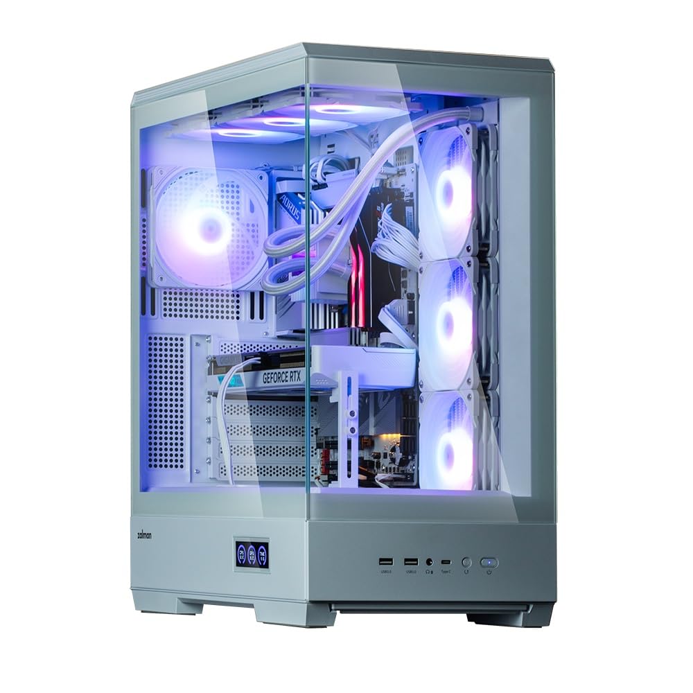 Caja panorámica para PC Zalman P50 DS (Blanco)