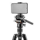 Vanguard Vesta GO 234AV10 - Trípode de Viaje de Aluminio, rótula de vídeo