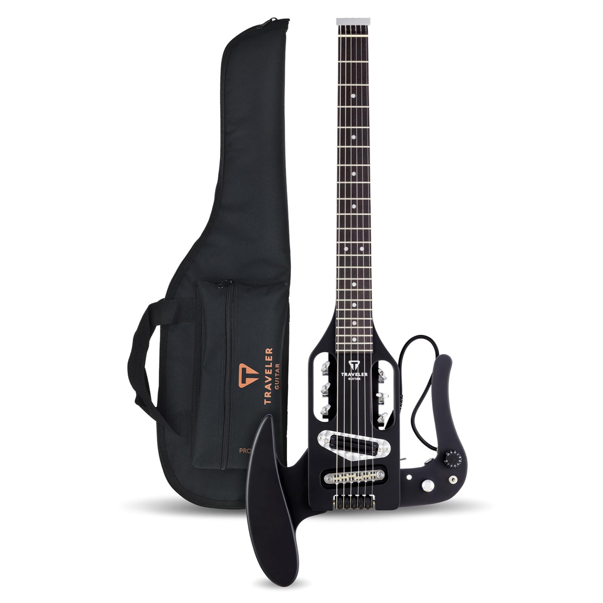 Traveler Guitar Pro-Series Mod-X Guitarra eléctrica, negro mate (PSM BKM)