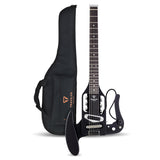 Traveler Guitar Pro-Series Mod-X Guitarra eléctrica, negro mate (PSM BKM)