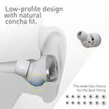 Technics EAH-AZ80E-S Auriculares Inalámbricos con Cancelación De Ruido, Bluetooth Multipunto 3 Dispositivos, Cómodos Intraurales, Carga Inalambrica, Plateado