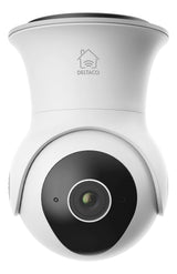 DELTACO Smart Home Cámara IP Inteligente de Seguridad IP - Exterior IP65 - PTZ - Movible - 2MP 1080p - ONVIF/RTSP - WiFi - App - Blanco