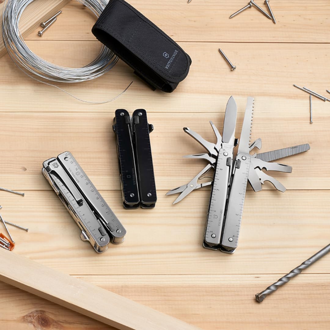 Victorinox Swiss Tool, Multiherramienta de Bolsillo Suiza, Multifunción, 26 Funciones, Alicate multiuso de punta fina, Bloqueable
