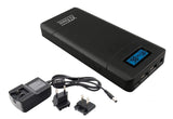 XTPower® XT-20000QC3-AO-PA - Batería con Fuente de alimentación (12-24 V hasta 65 W, sin Apagado automático, batería USB QC3, Capacidad de 20100 mAh, 1 USB, 1 Conector USB QC3 y Conector Redondo de