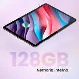 SPC Gravity 5 Pro – Tablet 11” FHD+ InCell, 6GB RAM, 128GB Almacenamiento, Octa-Core, 6.000 mAh con Carga rápida 18W, Android 14 | Diseño metálico, Gris Oscuro