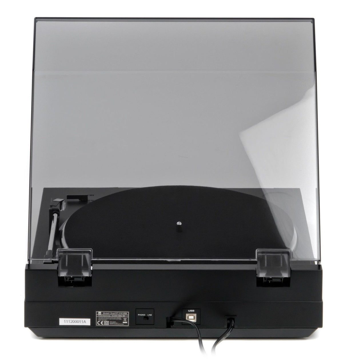 Dual DT 210 USB - Tocadiscos para equipo de audio (USB, 35/45 rpm), color negro