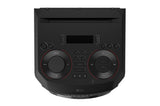 LG XBOOM RNC9, Altavoz de Gran Potencia, Bluetooth, USB, Funciones DJ, Karaoke, Iluminación LED Multicolor, Amplia Conectividad, 4 Altavoces, Color Negro