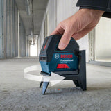 Bosch Professional Nivel láser GCL 2-15 (láser rojo, interior, con puntos de plomada, alcance: 15 m, 3 pilas AA, soporte giratorio RM 1, placa reflectora láser, estuche de protección, maletín)