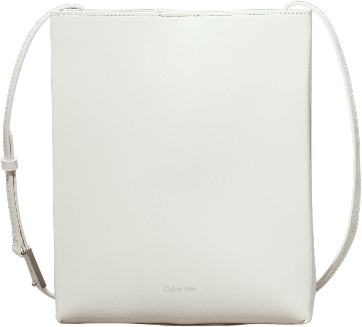 Calvin Klein Bandolera Mujer Crossbody Bag Bolso de Piel, Blanco (Antique White), Talla única