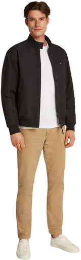 Tommy Hilfiger Cortavientos Hombre Harrington impermeable, Negro (Black), L