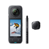 Insta360 X4 Paquete de Snowboard - Cámara de acción Impermeable 8K 360, Vídeo 4K Gran Angular, Efecto Selfie Stick Invisible, Protectores de Lente Extraíbles, 135 Min Batería, Edición IA
