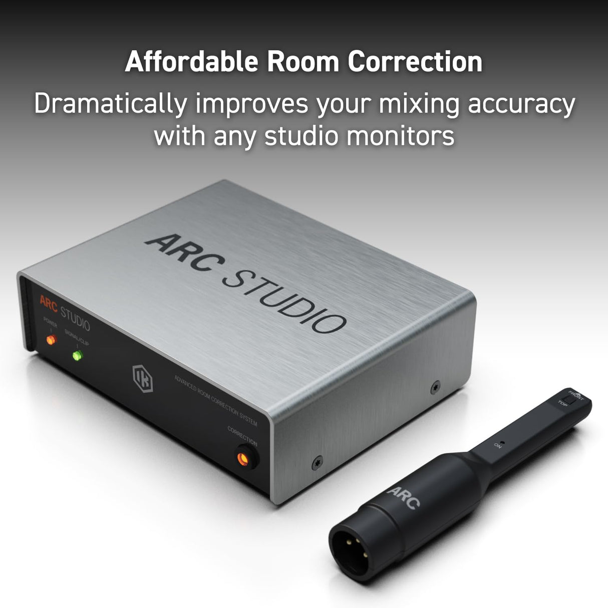 IK Multimedia ARC Studio. Standalone advanced room correction system. Includes hardware processor unit, ARC 4 software and measurement mic