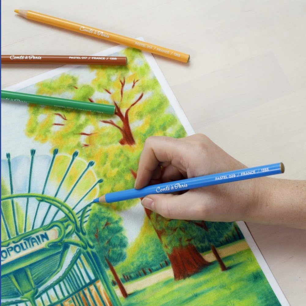 Conté à Paris Pencils - Paquete de 48 lápices de colores