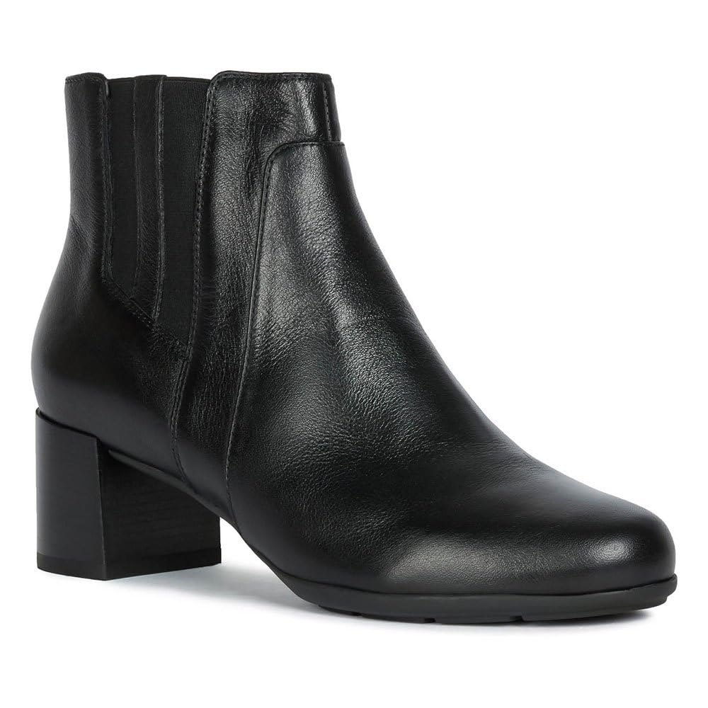 Geox D New Annya Mid B, Botines para Mujer, Negro (Black), 36 EU