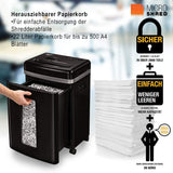 Fellowes 450M - Destructora trituradora de papel, microcorte, 9 hojas