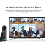 Kandao Cámara de Sala de conferencias Meeting Pro Videoconferencia Full HD 1080p, cámara de Video 360, micrófonos direccionales, Altavoz de Alta fidelidad, más Zoom óptico, Uso portátil y Transporte