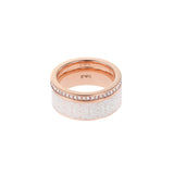 Emporio Armani Anillo Para Mujer, Tamaño Anillo Grande: 21X6X2mm Anillo Tamaño Pequeño: 21X2X2mm Anillo Acero Inoxidable Oro Rosa, EGS2830221