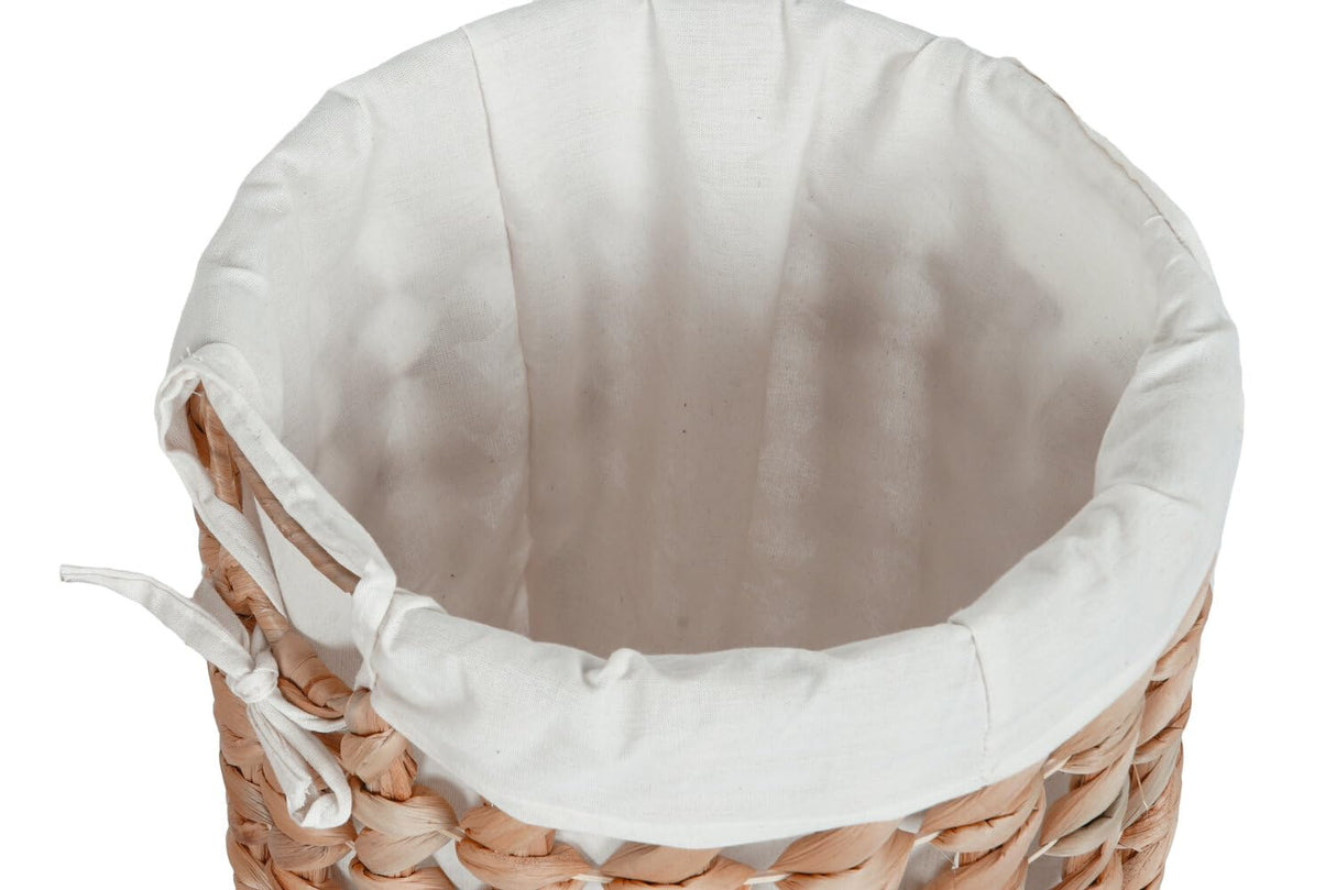 CESTA ROPA SET 3 FIBRA LINO 46X46X69 NATURAL