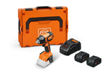 FEIN SET Llave de impacto a batería, ASCD18-300W2 AS 18V, Hasta máx. 290 Nm con motor sin escobillas y ajuste del par en 6 niveles. Atornillados métricos hasta M18, 2 baterías 18V 5Ah y cargador