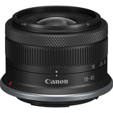 Canon Objetivo RF-S 18-45mm F4.5-6.3 IS STM, Lente Zoom Gran Angular, para Imagen y vídeo, Compacto y Ligero, Motor STM, Estabilizador óptico 4.4 Pasos, Montura RF Compatible con Sistema EOS R, Negro
