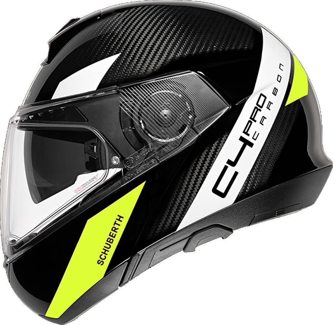 Schuberth C4 PRO CARBON ECE Avio Yellow 3k 55 (S)