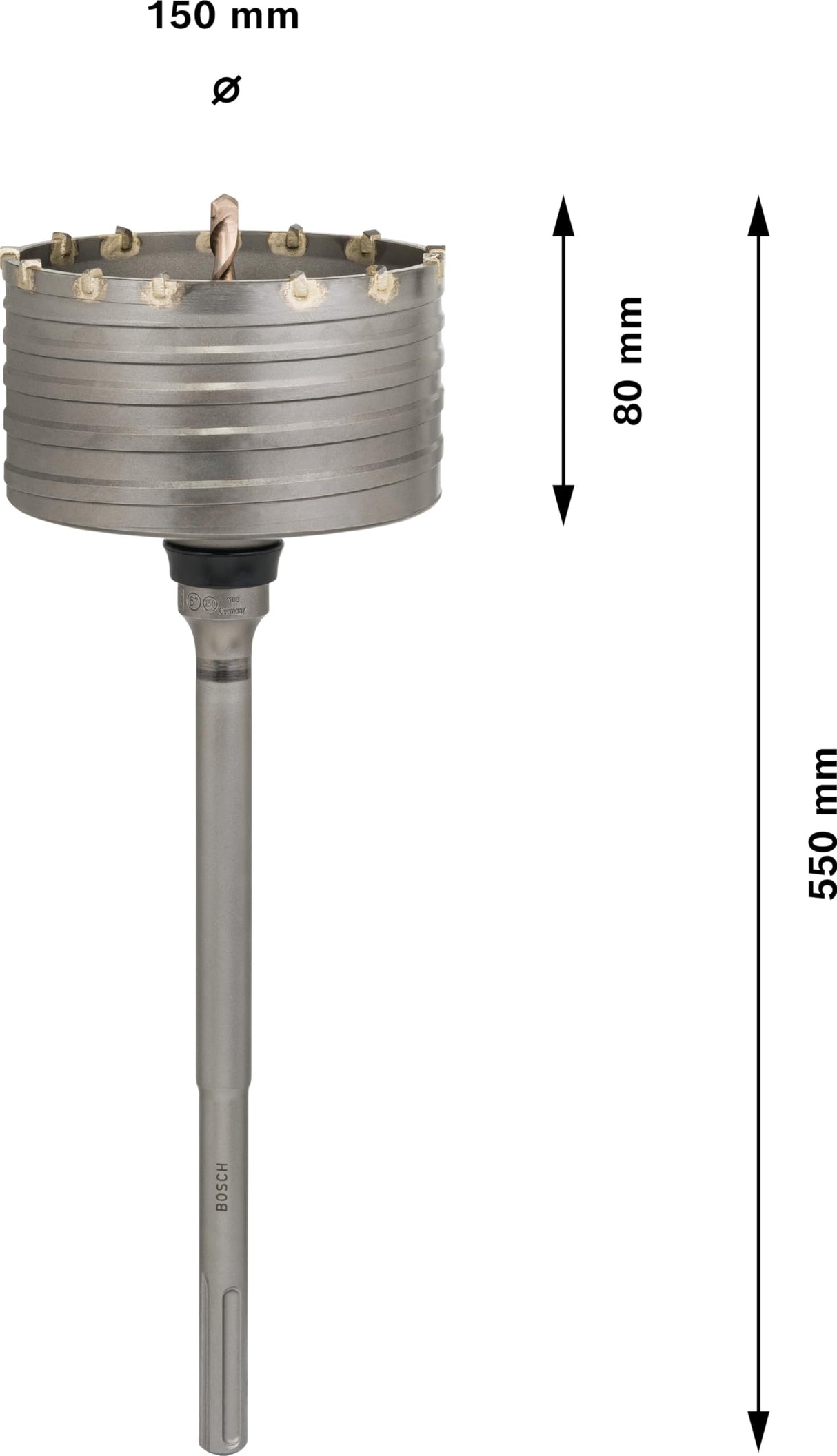 Bosch F 00Y 145 202 - Corona perforadora hueca SDS-max-9-150 x 310 x 430 mm (pack de 1)