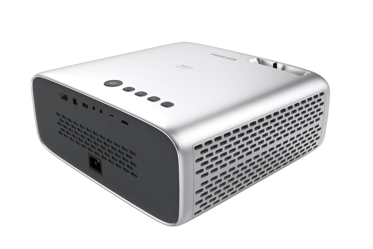 Philips NeoPix Ultra 2TV+ Proyector LED Gris WiFi HDMI 1920 x 1080 Pulgadas 15W 3E+4 Horas 0.8-5 Metros Portátil