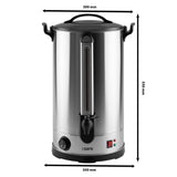 Saro 213 – 7515 Ancona 30 de vino caliente y agua caliente Dispensador, 27 L, acero inoxidable