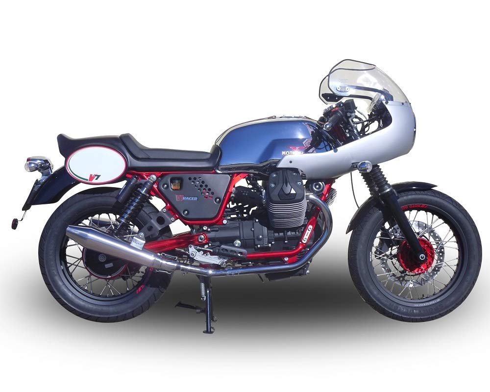 Gpr Italia Gu.55.Vic par terminales omologati y catalizzati con empalme coche moto Guzzi Nevada 750 2008/14 vintacone