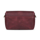 MegaGear Torres Mini Bolsa de mensajería de la cámara de Cuero Genuina para cámaras sin Espejo, instantáneas y DSLR - Maroon - Granate