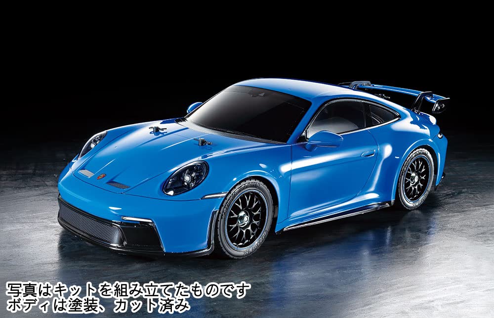 Tamiya 58712 1:10 RC Porsche 911 GT3 (992) TT-02 - Coche teledirigido, vehículo, modelismo, Montaje, Hobby, Kit RC, sin Pintar