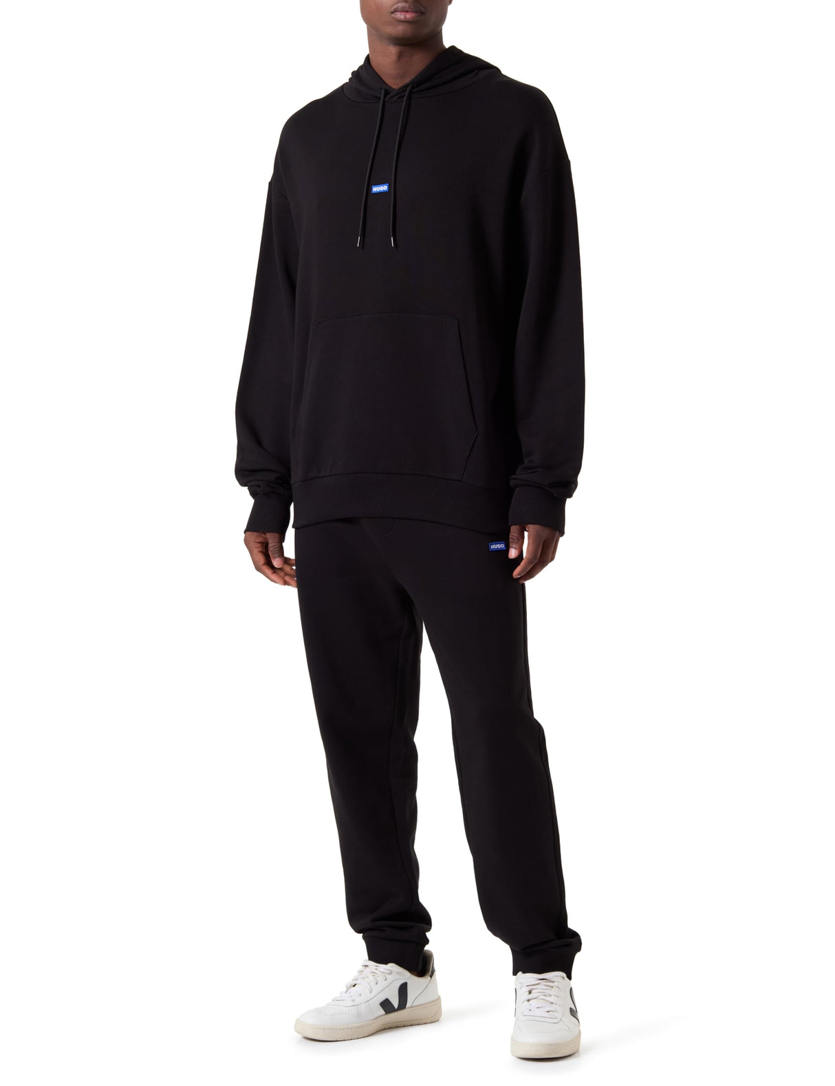 HUGO Tracksuit_NalonsoNap Jersey, Black1, S para Hombre